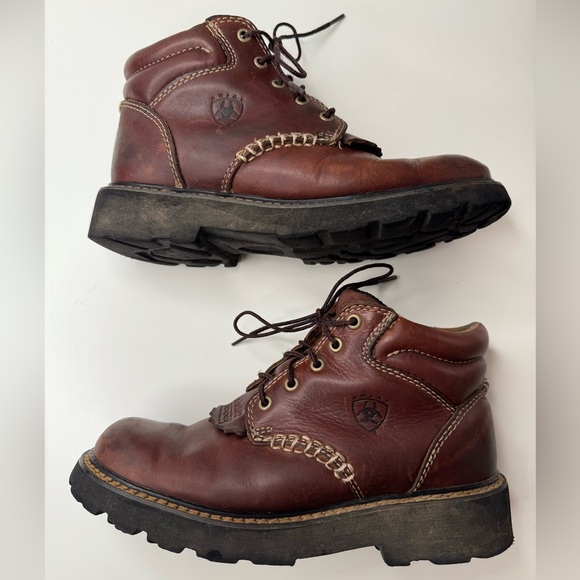 Ariat Canyon Brown Leather Work Boots Women’s 6.5 - Picture 13 of 13